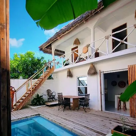 Stunning Private 8 Sleeper Villa With Private Plunge Pool, Wi-Fi, Ac Tv 90M Paje Beach Zanzibar